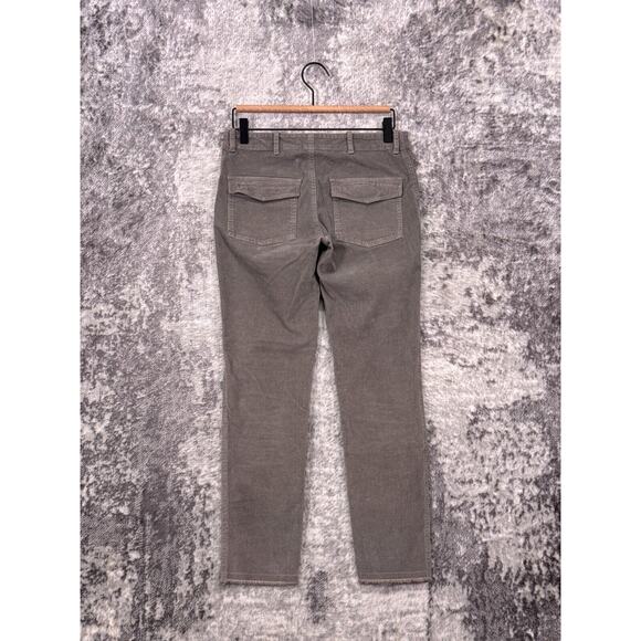 Nili Lotan Pants 0 Womens Jenna Slim Gray Corduroy - Picture 2 of 7